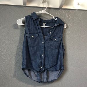 Forever 21 Blue Jean Top